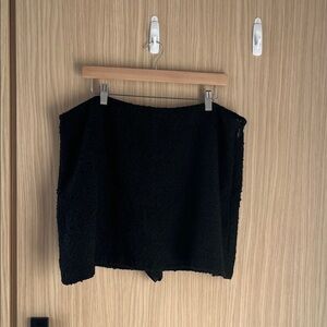 Abercrombie Tweed Black Textured Skirt